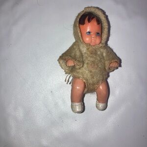 Vintage SHACKMAN Baby boy DOLL Vinyl HONG KONG Dollhouse Miniature 2.75"